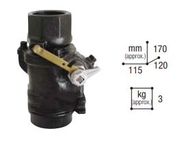 FF1/2" "BREAKAWAY" VALVE FOR SUPPLY KITS WITH SUBMERSIBLE PUMP