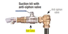METALLIC TUBE SUCTION KIT WITH CHECK VALVE WITH FILTER, BALL VALVE & ANTI-SIPHON VALVE + 3 m SUCTION HOSE